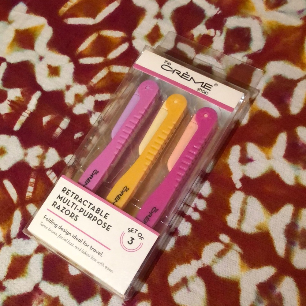 Retractable Razor (La Crème Shop ) 3 pack